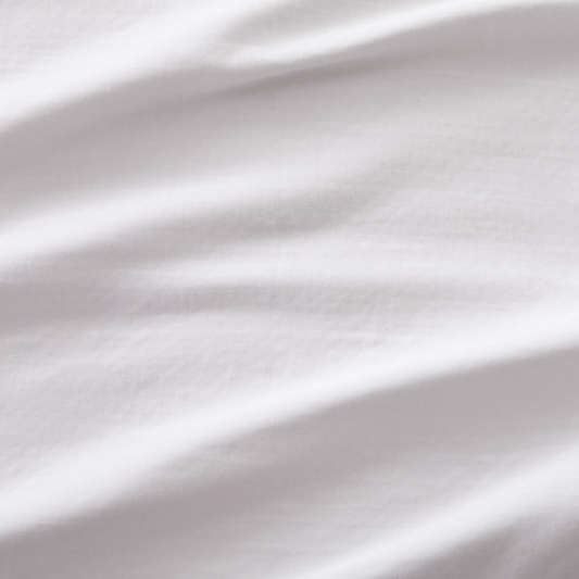 Organic Double Weave Light Grey King Sham