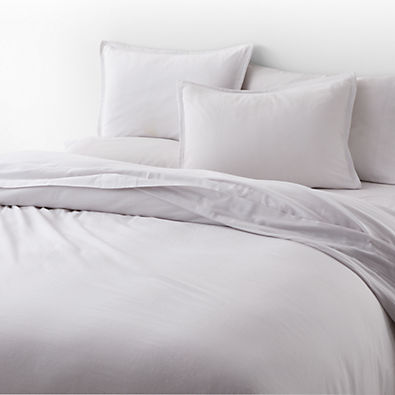 View Organic Double Weave Light Grey Full/Queen Duvet details