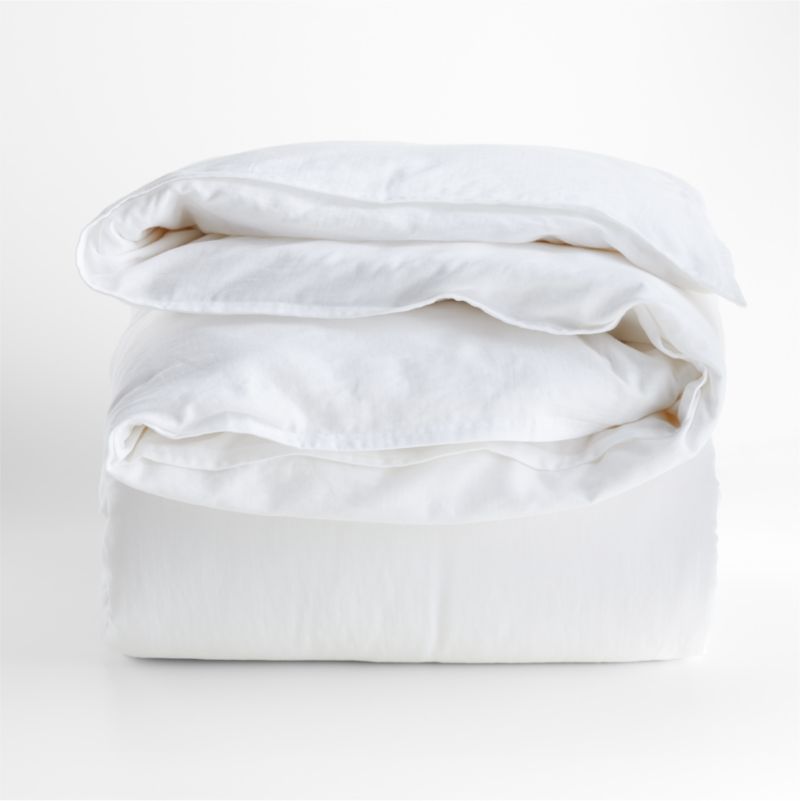 Aire Organic Cotton White Full/Queen Duvet Cover