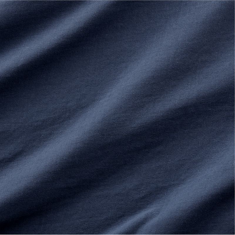 Organic Double Weave Indigo Blue Full/Queen Sheet Set