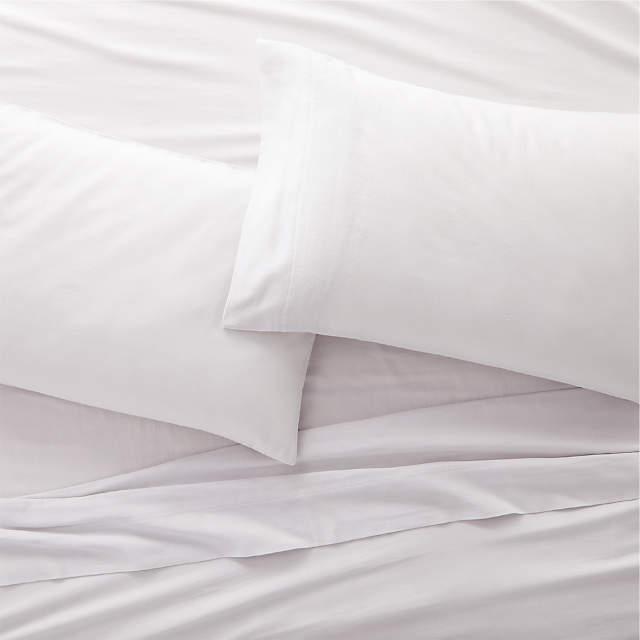 Organic Double Weave Light Grey Sheet, Light Grey Bed Sheets Double