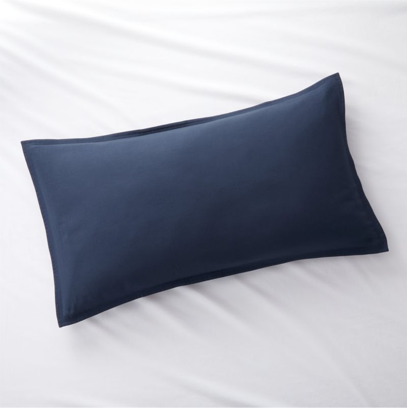 Organic Double Weave Indigo Blue King Sham - image 0 of 4