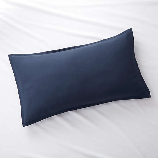 Organic Double Weave Indigo Blue King Sham