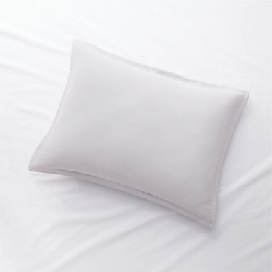 View Organic Double Weave Light Grey Standard Sham details