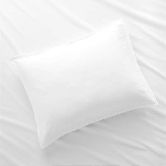 Aire Organic Cotton White Standard Bed Pillow Sham