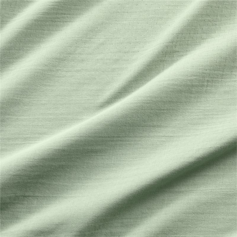 Organic Double Weave Lily Pad Green Euro Sham - image 4 of 6