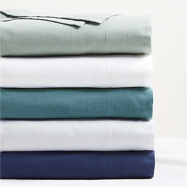 grey sheets and pillowcases