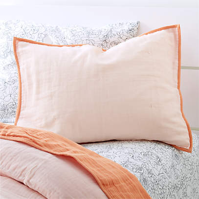 Peach 2024 pillow shams