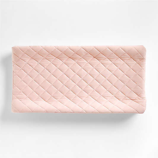 Baby's First Pink Organic Jersey Baby Changing Pad Cover