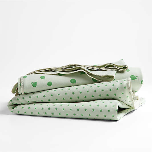 Baby's First s/2 green Organic Jersey Baby Swaddle Blankets