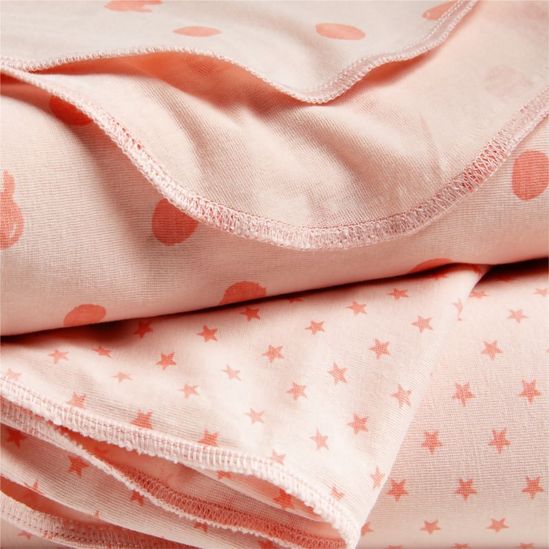 Baby's First s/2 pink Organic jersey Baby Swaddle Blankets - image 3 of 5