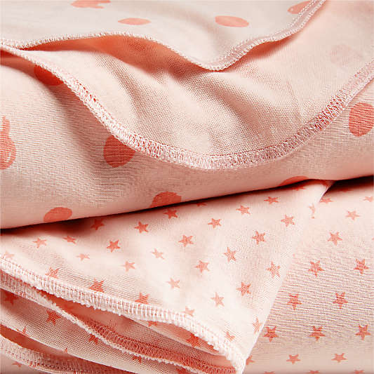 Baby's First s/2 pink Organic jersey Baby Swaddle Blankets