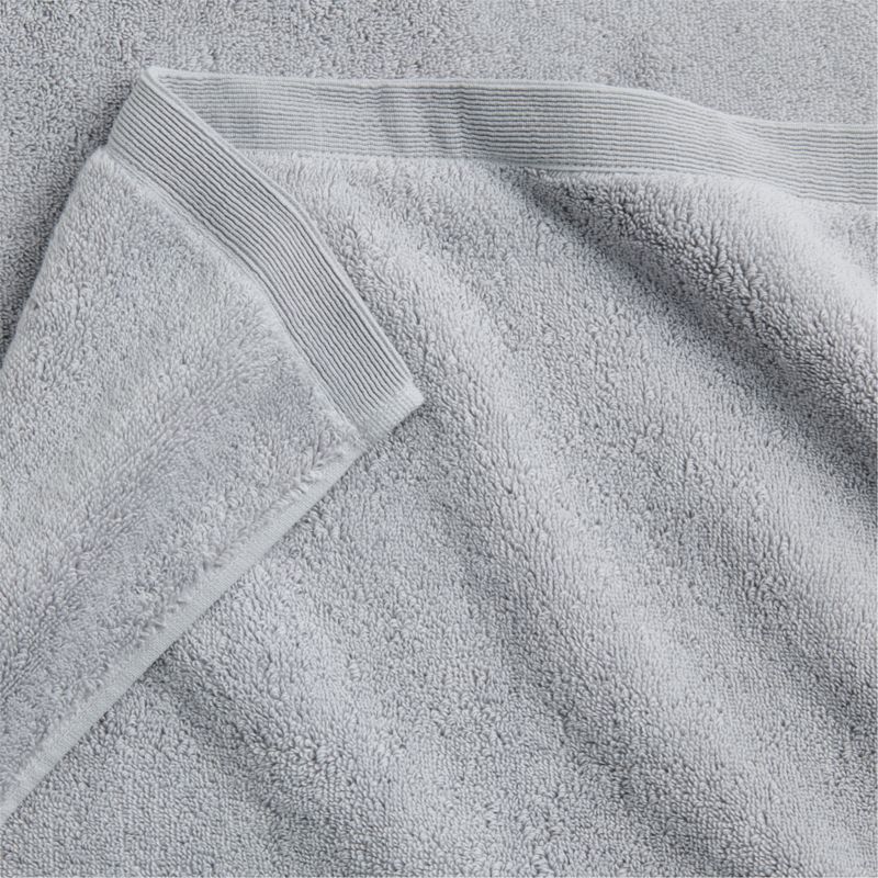 Organic Luxe Plush Turkish Cotton Grey Washcloth - image 2 of 6