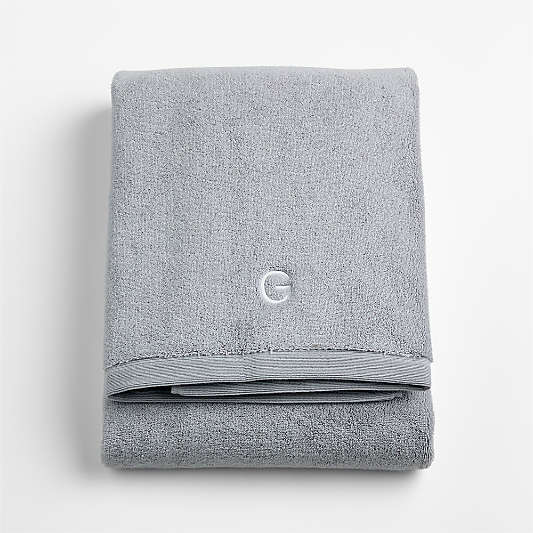 Organic Luxe Plush Turkish Cotton Grey Bath Sheet