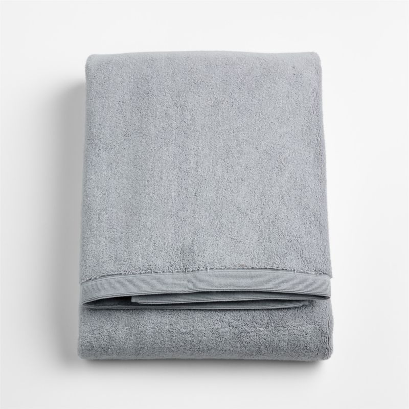 Organic Luxe Plush Turkish Cotton Grey Bath Sheet - image 5 of 6