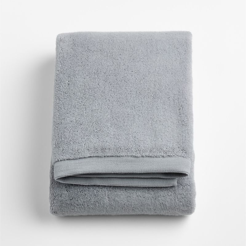 Organic Luxe Plush Turkish Cotton Grey Bath Towel - image 5 of 6