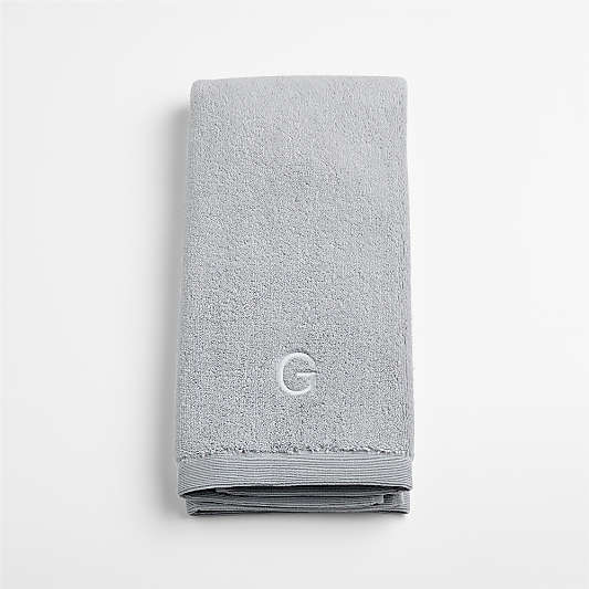Luxe Plush Organic Turkish Cotton Grey Hand Towel