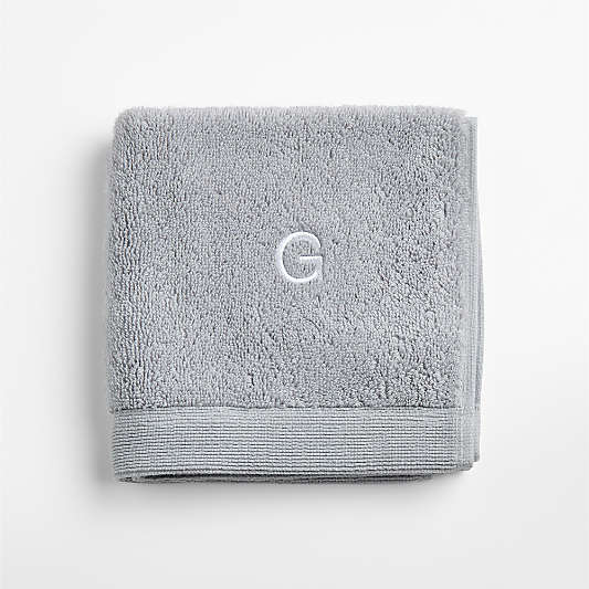 Luxe Plush Organic Turkish Cotton Grey Washcloth