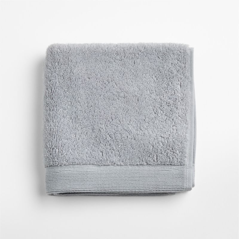 Organic Luxe Plush Turkish Cotton Grey Washcloth - image 5 of 6