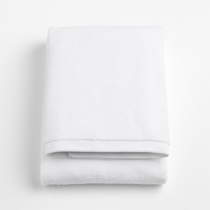 Organic Luxe Plush Turkish Cotton White Bath Sheet - image 5 of 6