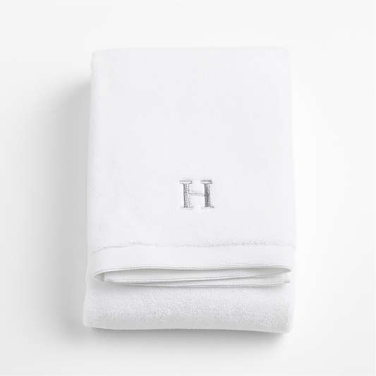 Organic Luxe Plush Turkish Cotton White Bath Towel