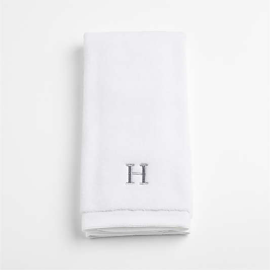 Organic Luxe Plush Turkish Cotton White Hand Towel