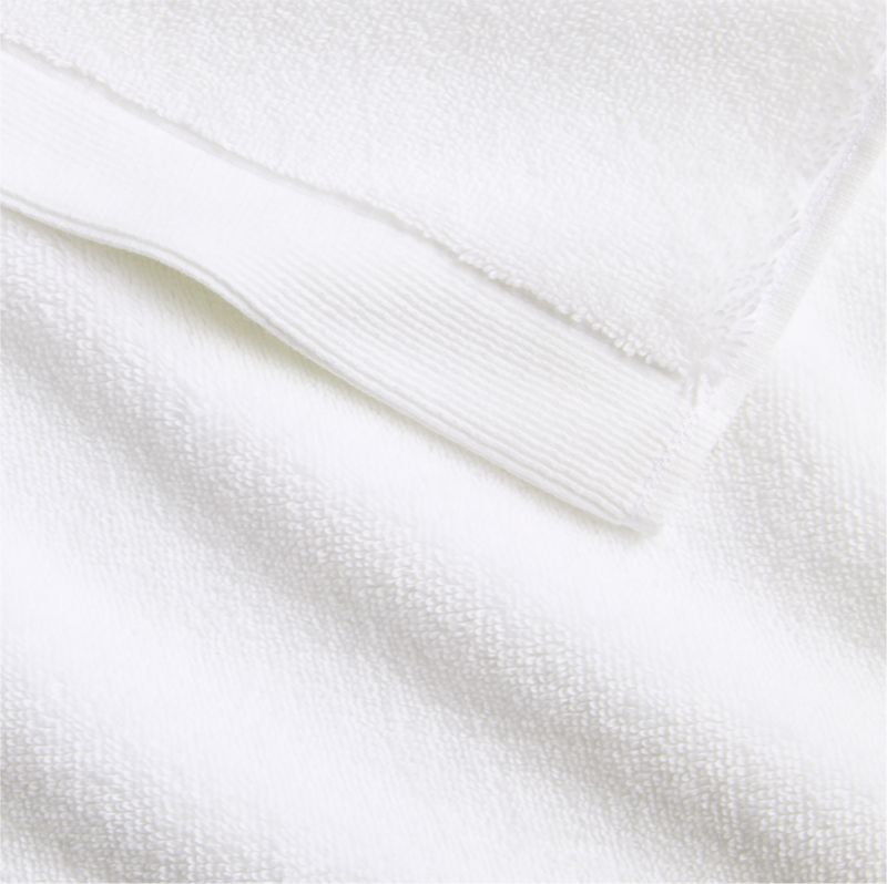 Organic Luxe Plush Turkish Cotton White Bath Towel - image 3 of 5