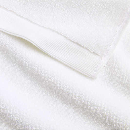 Organic Luxe Plush Turkish Cotton White Bath Towels