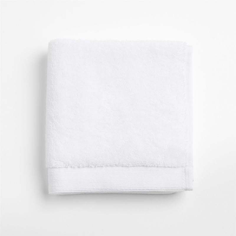 Organic Luxe Plush Turkish Cotton White Washcloth - image 5 of 6