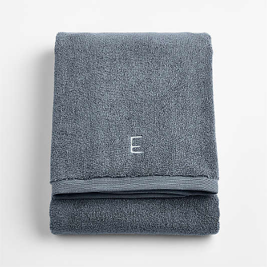 Luxe Plush Organic Turkish Cotton Evening Blue Bath Sheet