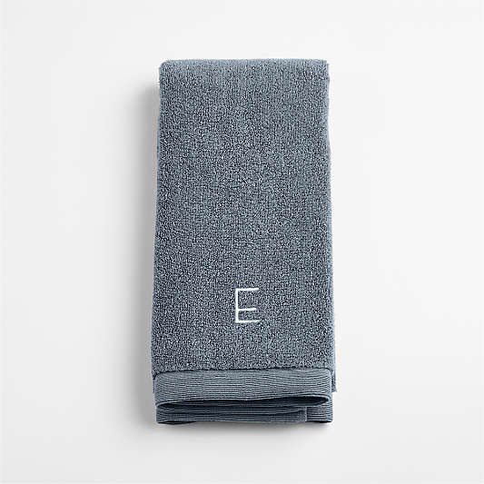 Luxe Plush Organic Turkish Cotton Evening Blue Hand Towel