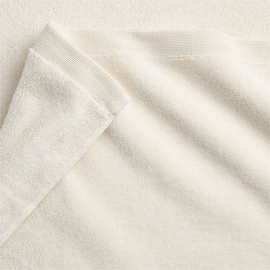 Organic Luxe Plush Turkish Cotton Ivory Bath Towels