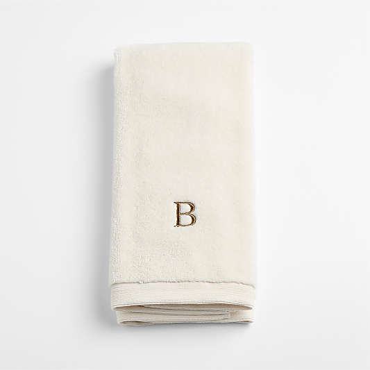 Organic Luxe Plush Turkish Cotton Ivory Hand Towel