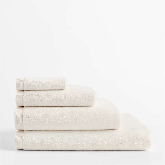 Luxe Plush Organic Turkish Cotton Ivory Bath Towels