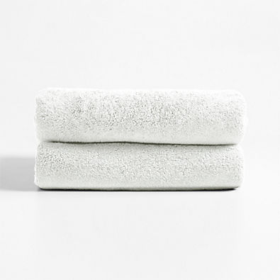 View Classic Organic Turkish Cotton White Hand Towels, Set of 2 details