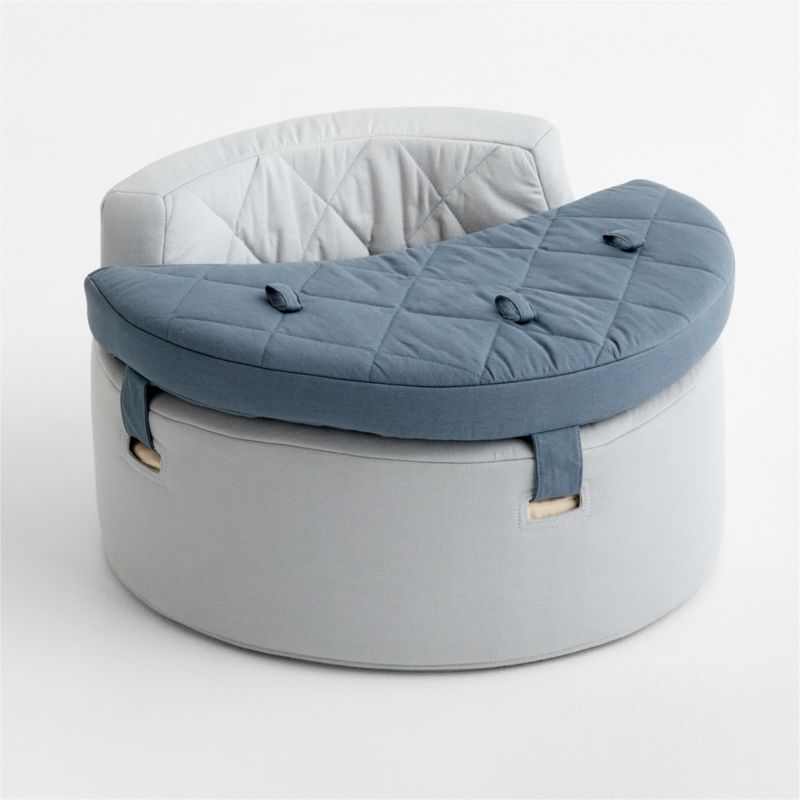 Organic Washable Blue Baby Activity Chair - image 3 of 5