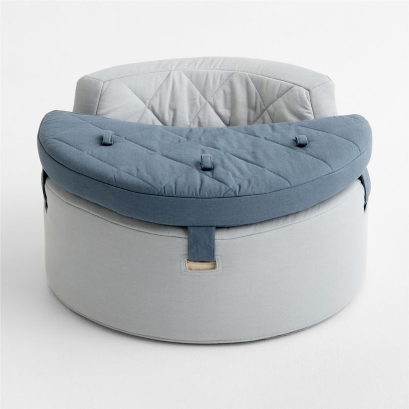 Organic Washable Blue Baby Activity Chair - image 1 of 5