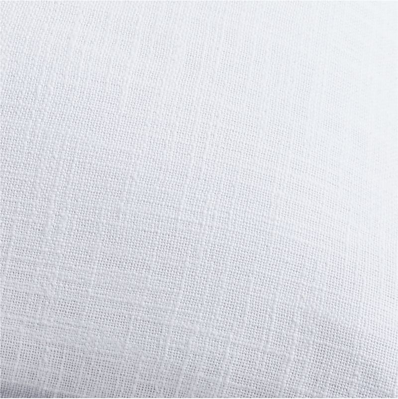 White 23"x23" Merrow Stitch Organic Cotton Throw Pillow Cover - image 1 of 2