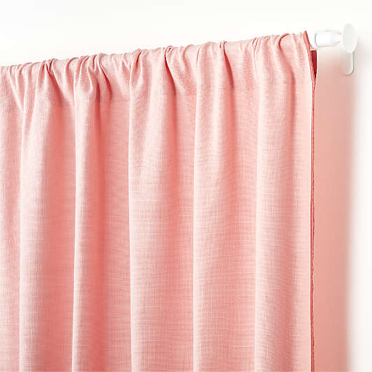 Ori Pink Cotton Window Curtain Panel 44"x96"