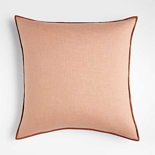 Desert 23"x23" Merrow Stitch Organic Cotton Throw Pillow Cover