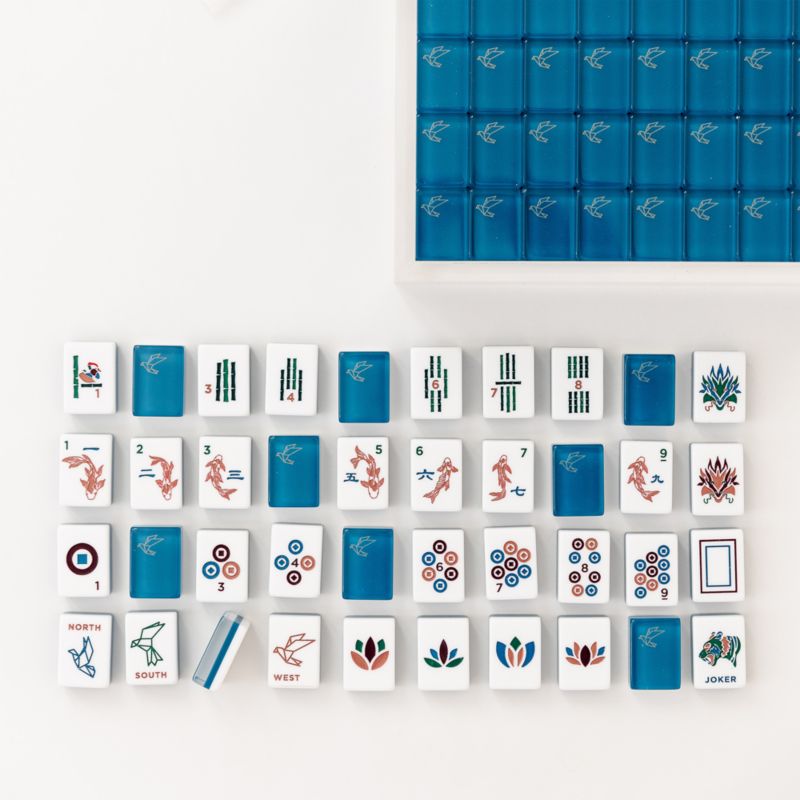Bam Bird Boutique Origami Azure Mahjong Tiles - image 3 of 4
