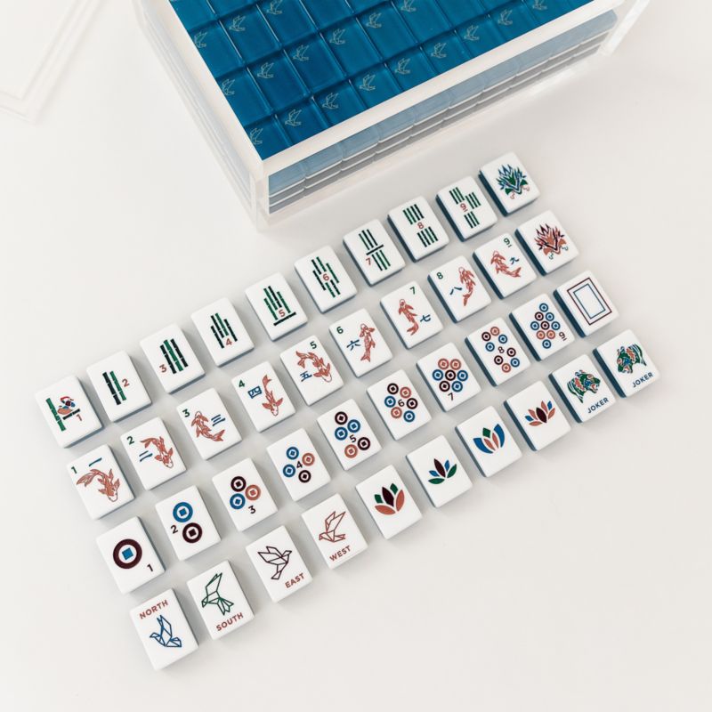 Bam Bird Boutique Origami Azure Mahjong Tiles - image 2 of 4
