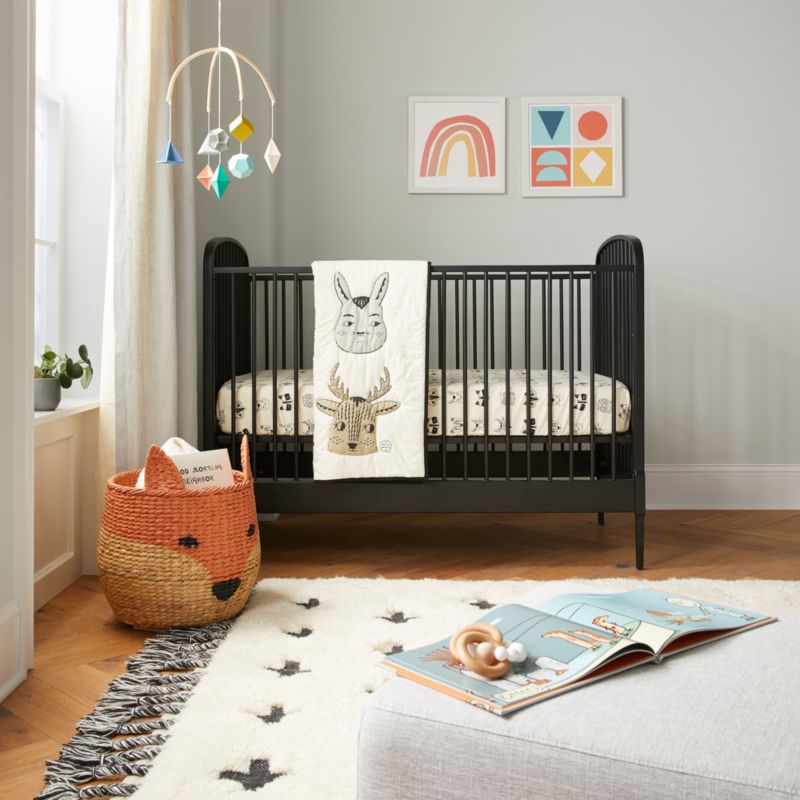 Roxy Marj Woodland Animal Baby Crib Quilt - image 9 of 18