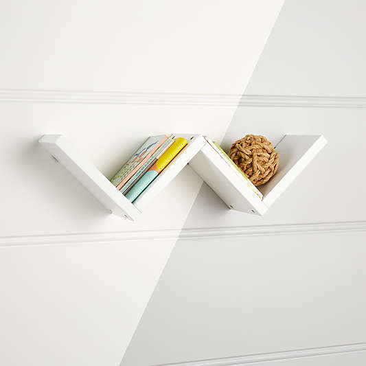 Origami White Wall Shelf