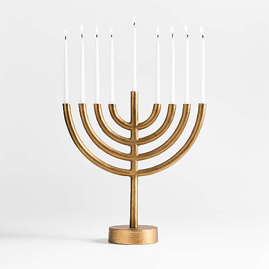 White Hanukkah Menorah Candles, Set of 45