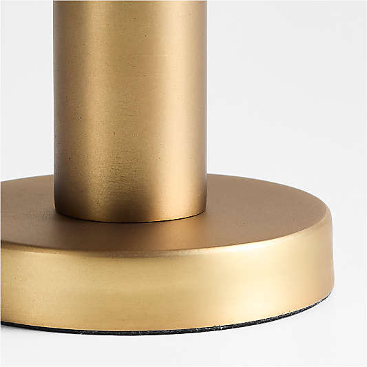 Orion Small Brass Finish Taper Candle Holder