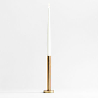 View Orion Large Brass Finish Taper Candle Holder details
