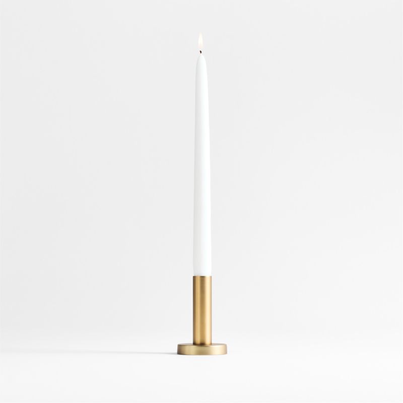 Viewing product image Orion Small Brass Finish Taper Candle Holder - image 1 of 9