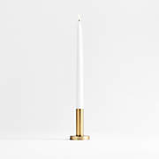 Orion Small Brass Finish Taper Candle Holder