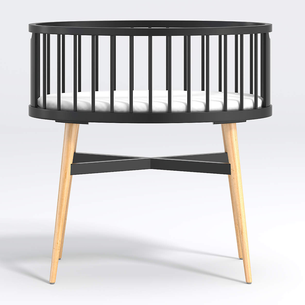 Orland Black Bedside Baby & Pad + Reviews Crate & Kids